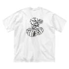 M.aphのMA-1 Lion バックプリント Big T-Shirt