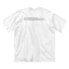 SNOWDOME PRODUCTIONのasir rera 2023 A/W Big silhouette T  (White only) Big T-Shirt