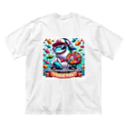 DJシャークのDJシャーク(PARY TIME) Big T-Shirt