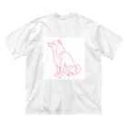 abiko328の柴犬トレジャーズ ビッグシルエットTシャツ