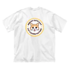 ぱんだまんの舌ペロ猫 ビッグシルエットTシャツ