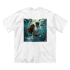 AQUAMETAVERSEの人魚姫と王子の微笑み アメジスト 2846 Big T-Shirt