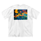 AQUAMETAVERSEのゲンノ夢　　NON13 ビッグシルエットTシャツ