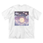 hydrangea-macrophyllaのLost in the magic of celestial dreams. ビッグシルエットTシャツ