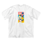 wabisabitのミニマムカプル ビッグシルエットTシャツ