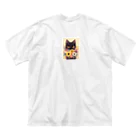 AQUAMETAVERSEの花束を猫に　Hime  253 Big T-Shirt