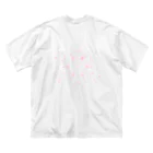 ウサネコ38のサクラフブク ビッグシルエットTシャツ