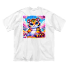 ふわもこパラダイスの虎のハナミチ Big T-Shirt