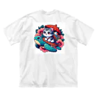SOU＆SOUの亀乗り子猫 Big T-Shirt