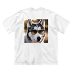 naftethのスパイ犬コードネームハスキー ビッグシルエットTシャツ