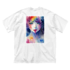 Blue planetのvol.3 美しい人 ビッグシルエットTシャツ