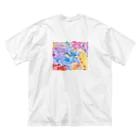 lalasandiegoのpalette.2(横ver.) ビッグシルエットTシャツ