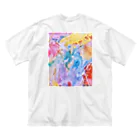 lalasandiegoのpalette.2(縦ver.) ビッグシルエットTシャツ