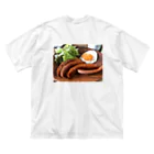 Nyonの飯テロ ビッグシルエットTシャツ