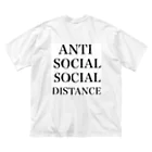 こころやさしい犬。のANTI SOCIAL DISTANCE ビッグシルエットTシャツ