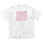 tamago illustsのネコとネオキの子 ビッグシルエットTシャツ