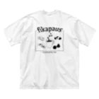 HÖGBRONのfikapaus ビッグシルエットTシャツ