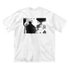YUSUKEのRUDE/ホワイト ビッグシルエットTシャツ