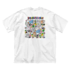 THE DOUBUTSU-ZOO SHOPの胸ワンポイント、バック柄 ビッグシルエットTシャツ