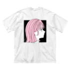 れれちゃんのぐっずしょっぷのピンクの子(裏表あり) ビッグシルエットTシャツ