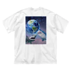 キムチのサメ🦈🌍 ビッグシルエットTシャツ