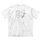 🐻のpink girl ビッグシルエットTシャツ