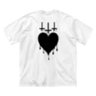 BlendropのMelty Heart ビッグシルエットTシャツ