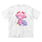 CHEBLOのONNANOKO【Pink】 ビッグシルエットTシャツ