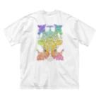 せきね まりのの(ウラ)レインボーきりん🦒🌈 ビッグシルエットTシャツ