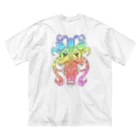 せきね まりのの(ウラ)レインボーしかさん🦌🌈 ビッグシルエットTシャツ