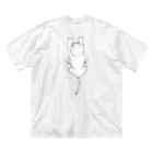 そらまめの着ると背中に猫がしがみつく Big T-Shirt