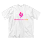 Manhattan Code inc.のMHT_LOGO - GRAD_PO ビッグシルエットTシャツ