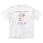 punchanclubのくりーむしょだ＆おぽしさまゼリーメニュー ビッグシルエットTシャツ