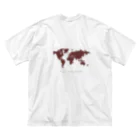 asacacoe_officialのit's a joyful world ビッグシルエットTシャツ