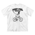 nidan-illustrationの"SWEET STEEL Cycles" #2 ビッグシルエットTシャツ