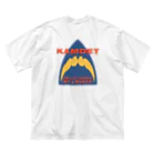 KAMDET カムデット　ストリートブランドのカムデット　kamdet  シャークロゴデザイン ビッグシルエットTシャツ