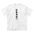 sininenのmoon ビッグシルエットTシャツ