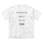 Flos hortus, in Terra incognitaのInformation wants to be free ビッグシルエットTシャツ