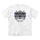 SPOOPY TOWNのMelting eyes_hologram Big T-Shirt