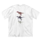 いぬのちょっとゆるい恐竜トリオ Big T-Shirt