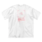 TOBA TOBA COLAのSUNSET PINK ビッグシルエットTシャツ