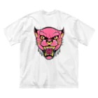 ACA oldschool tatsのPink panther ビッグシルエットTシャツ