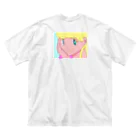 へのへのぐんじのレトロな女の子 ビッグシルエットTシャツ