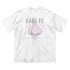 イラスト MONYAAT のバックプリント にんにく　GARLIC*B Big T-Shirt