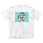 すみっこそーだのMizuiro no on'nanoko ビッグシルエットTシャツ