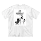 月詩のbarber shop ビッグシルエットTシャツ