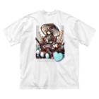 月蝕ざっか店＠SUZURI🇺🇦のChocomint*Holic（For Backprint） Big T-Shirt