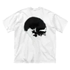 猫山八郎の猫山八郎のアンモニャイト(？) ビッグシルエットTシャツ