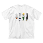 HAZZKIとお友達のいろいろのおにくBOYS ビッグシルエットTシャツ