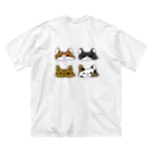 影夜ネム🍼💤のねこねこ(ｳｼﾛ) ビッグシルエットTシャツ